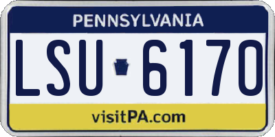 PA license plate LSU6170