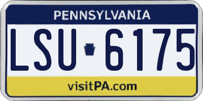 PA license plate LSU6175
