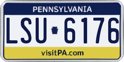 PA license plate LSU6176