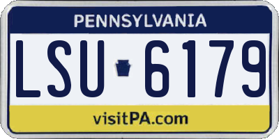PA license plate LSU6179