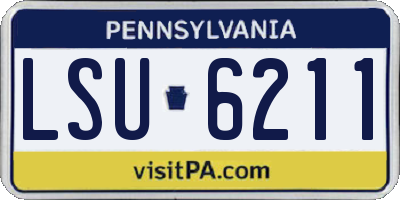 PA license plate LSU6211