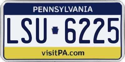 PA license plate LSU6225