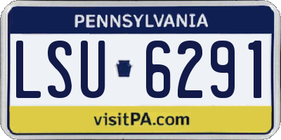 PA license plate LSU6291