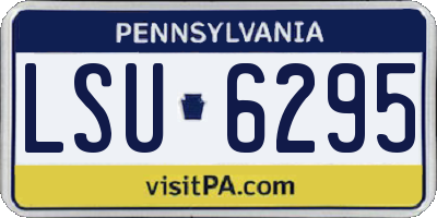 PA license plate LSU6295