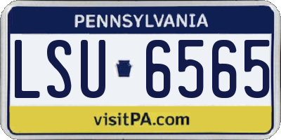 PA license plate LSU6565