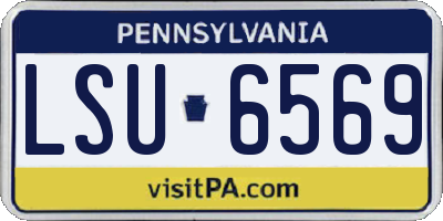 PA license plate LSU6569