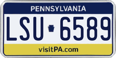 PA license plate LSU6589