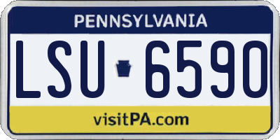 PA license plate LSU6590