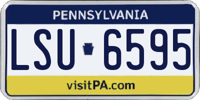 PA license plate LSU6595