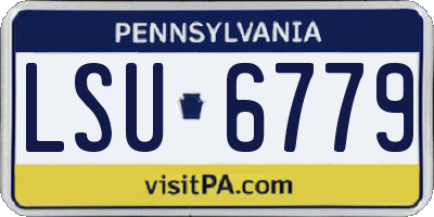 PA license plate LSU6779