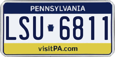 PA license plate LSU6811