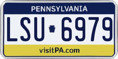 PA license plate LSU6979