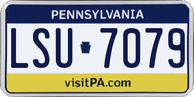 PA license plate LSU7079