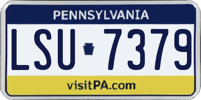 PA license plate LSU7379