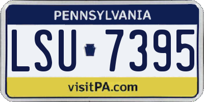 PA license plate LSU7395