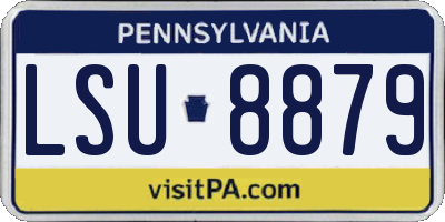 PA license plate LSU8879