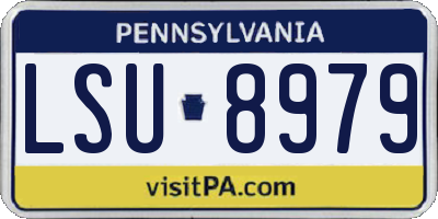PA license plate LSU8979