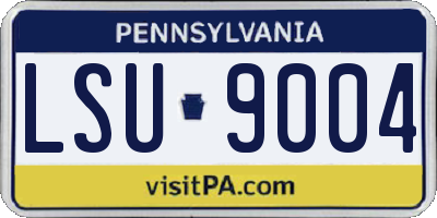 PA license plate LSU9004