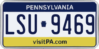 PA license plate LSU9469
