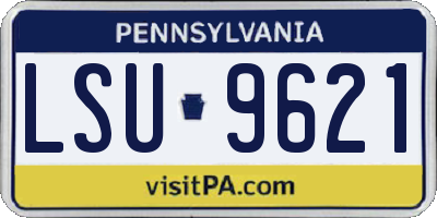 PA license plate LSU9621