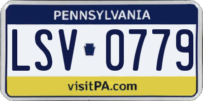 PA license plate LSV0779
