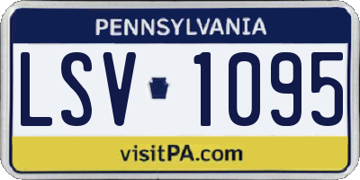 PA license plate LSV1095