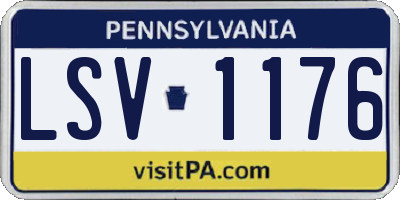 PA license plate LSV1176
