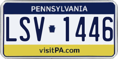 PA license plate LSV1446