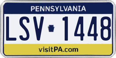 PA license plate LSV1448