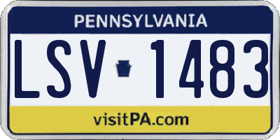 PA license plate LSV1483