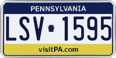 PA license plate LSV1595