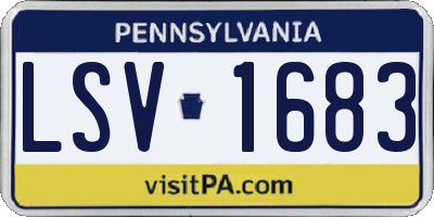PA license plate LSV1683