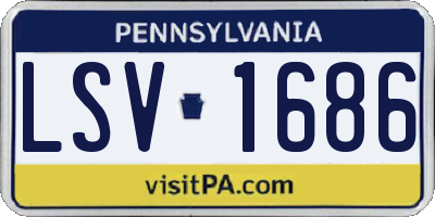 PA license plate LSV1686