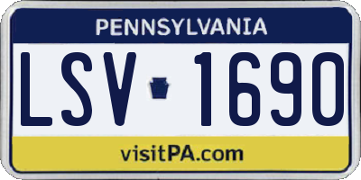 PA license plate LSV1690