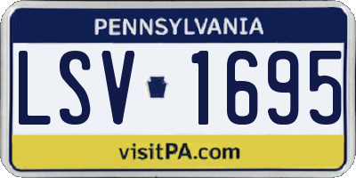 PA license plate LSV1695