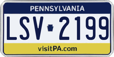 PA license plate LSV2199