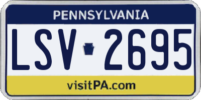 PA license plate LSV2695