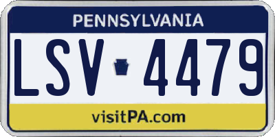 PA license plate LSV4479