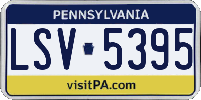 PA license plate LSV5395