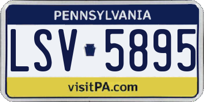 PA license plate LSV5895