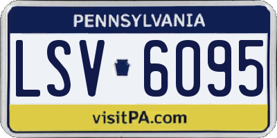 PA license plate LSV6095