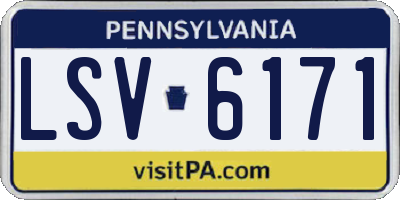 PA license plate LSV6171