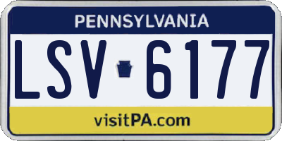 PA license plate LSV6177