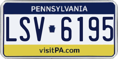 PA license plate LSV6195