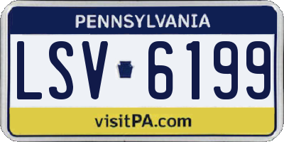 PA license plate LSV6199