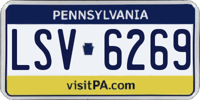 PA license plate LSV6269