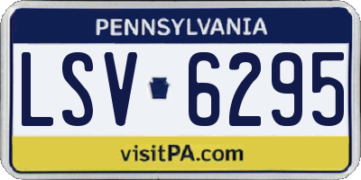 PA license plate LSV6295