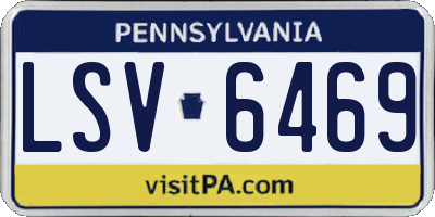 PA license plate LSV6469