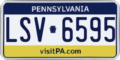 PA license plate LSV6595