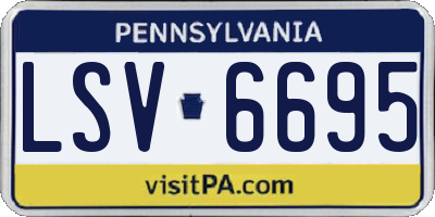 PA license plate LSV6695